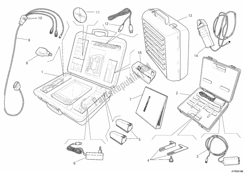 All parts for the Check Intrument Dds of the Ducati Monster S2R 800 USA 2006